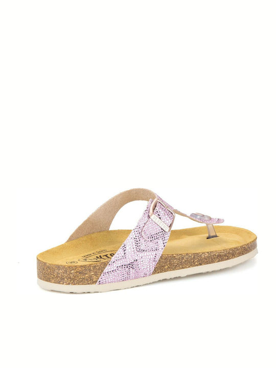 Bolero Leather Women's Flat Sandals Anatomic Rose