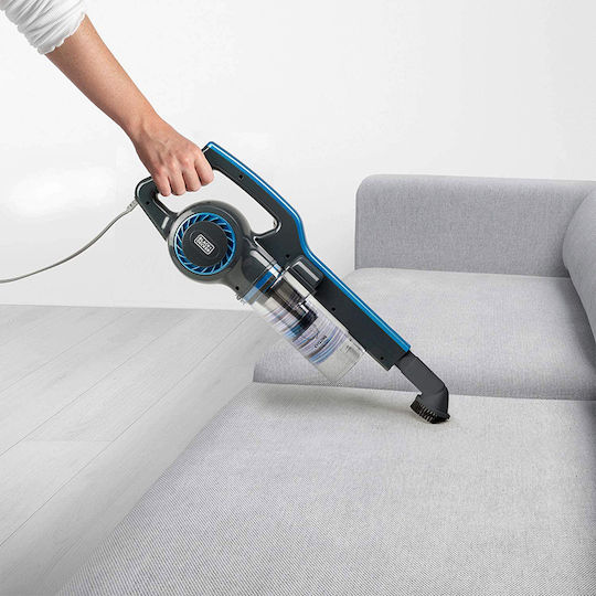 Black & Decker BXVMS600E Ηλεκτρική Σκούπα 2 σε 1 Stick & Χειρός 600W Μπλε