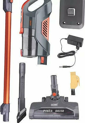 Hoomei HM-2180 Επαναφορτιζόμενη Σκούπα 2 σε 1 Stick & Χειρός 22.2V Πορτοκαλί