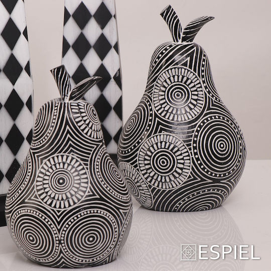 Espiel Декоративно Круша от Полиретан Black / White 14.8x13.5x23см 1бр