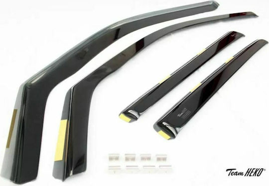 Heko Σετ Ανεμοθραύστες Αυτοκινήτου Μπροστινοί και Πίσω Σκούρο Φιμέ για Mercedes-Benz GLB 4τμχ