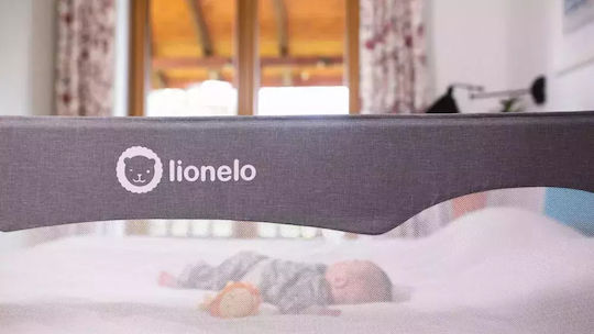Lionelo Hanna Foldable Bed Rail Guard Simple Placement made of Fabric in Gray Color 150x35x66εκ. 1pcs