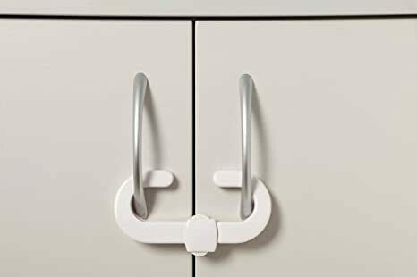 Dreambaby Cabinet & Drawer Lock made of Plastic in White Color 1pcs