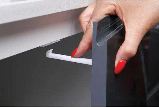 Dreambaby Cabinet & Drawer Lock with Screws, βιδωτό, βιδωτο made of Plastic in White Color 6pcs