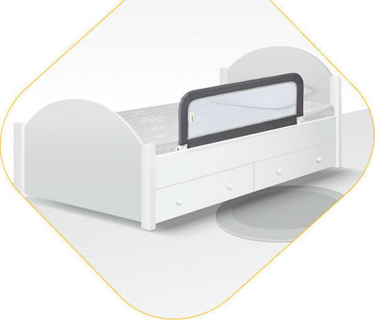 Safety 1st Klappbar Bettschutzgitter für das Bett Einfache Installation aus Stoff in Schwarz Farbe 101x37x42εκ. 1Stück