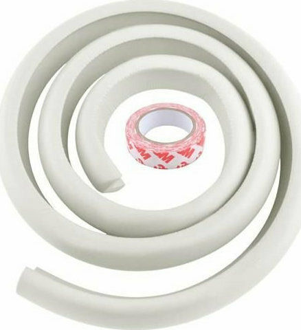 Ruhhy Surface Protector with Sticker Made of Foam Material in White Color 200cm