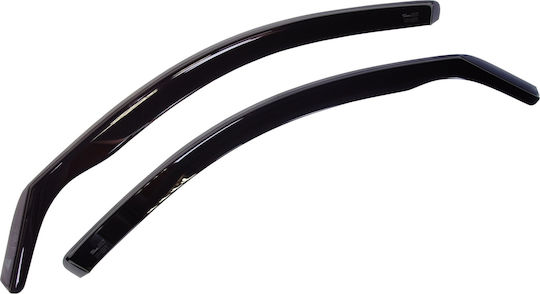 Heko Set of Windbreakers Front Car Dark Fime for Nissan Micra 2pcs