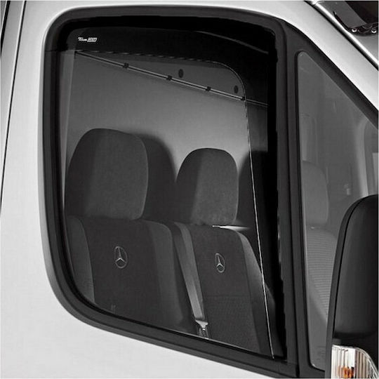 Heko Set of Windbreakers Front Trucks Dark Fime for Mitsubishi Canter 2D 2003 2pcs