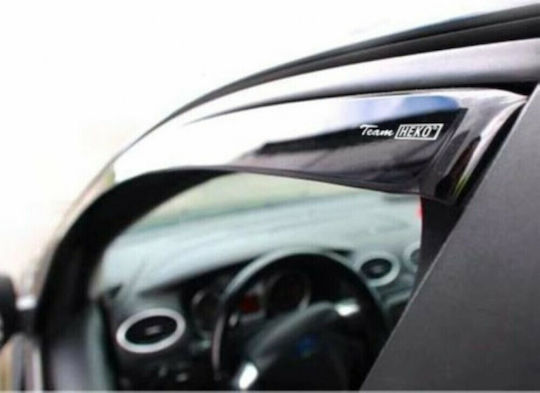 Heko Set of Windbreakers Front and Rear Car Dark Fime for Toyota Corolla 4pcs