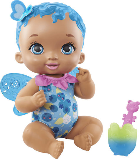 Mattel Baby Doll Blue Baby Time for Food for 2+ Years 30 cm.