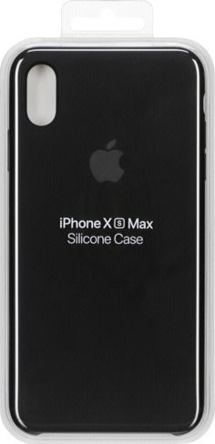 Apple Back Cover Silicon Negru (iPhone XS Max)