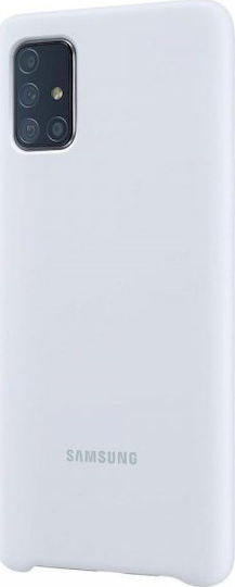 Samsung Silicone Cover Umschlag Rückseite Silikon Weiß (Galaxy S20 FE)