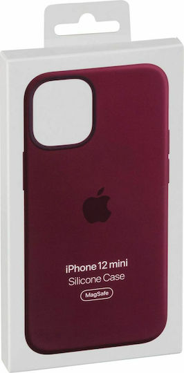 Apple Back Cover Silicone Burgundy (iPhone 12 mini)