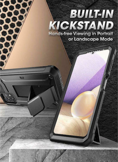 Supcase Unicorn Beetle Pro 360 Full Cover Plastic 0.1mm Set with Glass Black (Galaxy A32 5G)