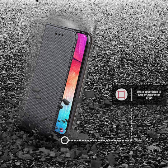 Forcell Book Δερματίνης Μαύρο (Redmi 9)