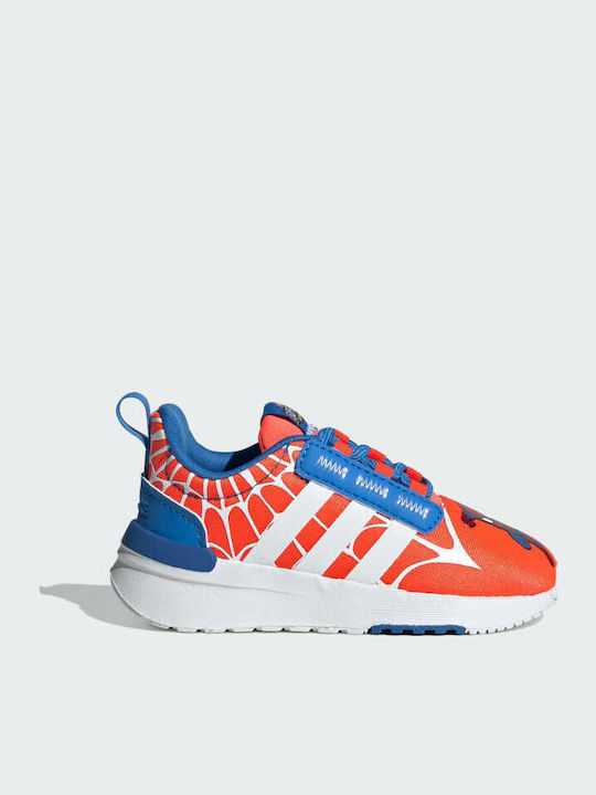 TR21 X Marvel Super Hero Adventures Spider-Man Racer Kinder Sportschuhe Laufen mit Schnürsenkeln Solar Red / Cloud White / Blue Rush