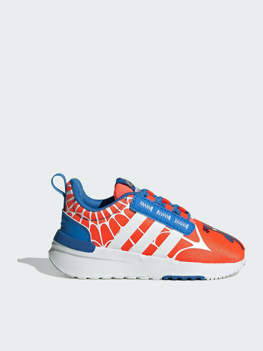 TR21 X Marvel Super Hero Adventures Spider-Man Racer Kinder Sportschuhe Laufen mit Schnürsenkeln Solar Red / Cloud White / Blue Rush