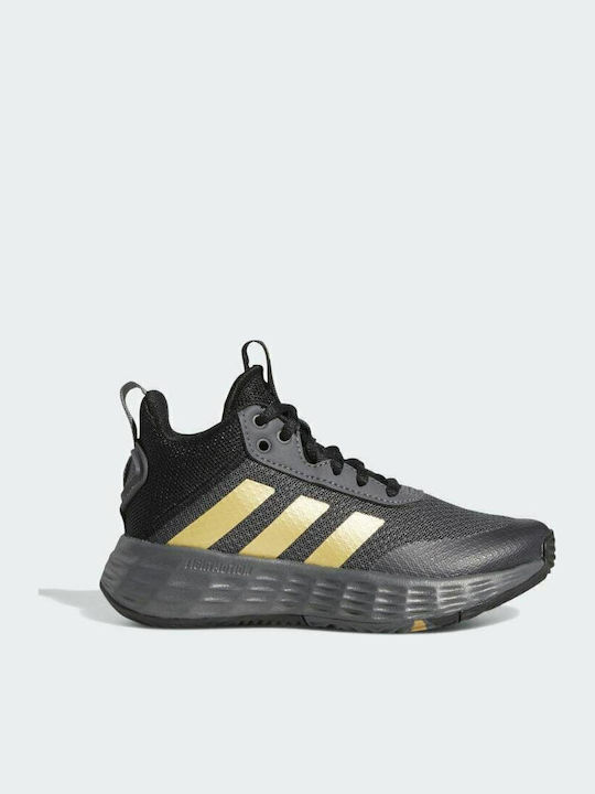 Ownthegame OwnTheGame 2.0 K Kids Sports Shoes Basketball with Laces Grey Five / Matte Gold / Core Black