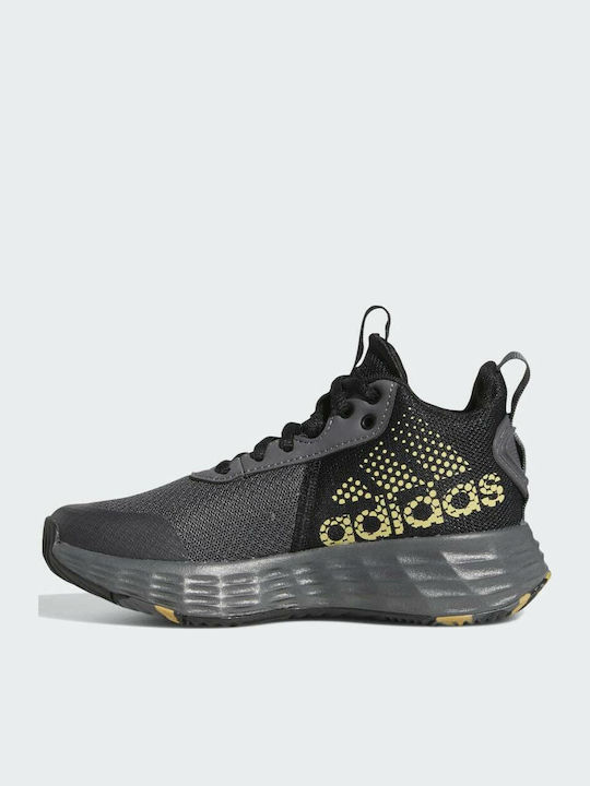 Ownthegame OwnTheGame 2.0 K Kids Sports Shoes Basketball with Laces Grey Five / Matte Gold / Core Black