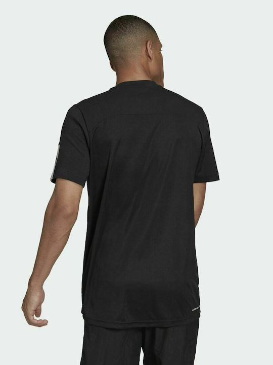 Adidas Aeroready Αθλητικό Ανδρικό T-shirt Μαύρο με Λογότυπο