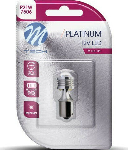 M-Tech Autolampe P21W LED Weiß 12V 2.2W