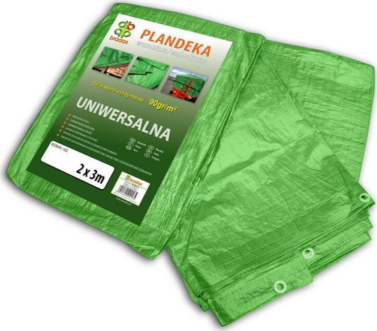 Bradas Waterproof Tarpaulin 90gr/m² 6x8m. Light Type Green