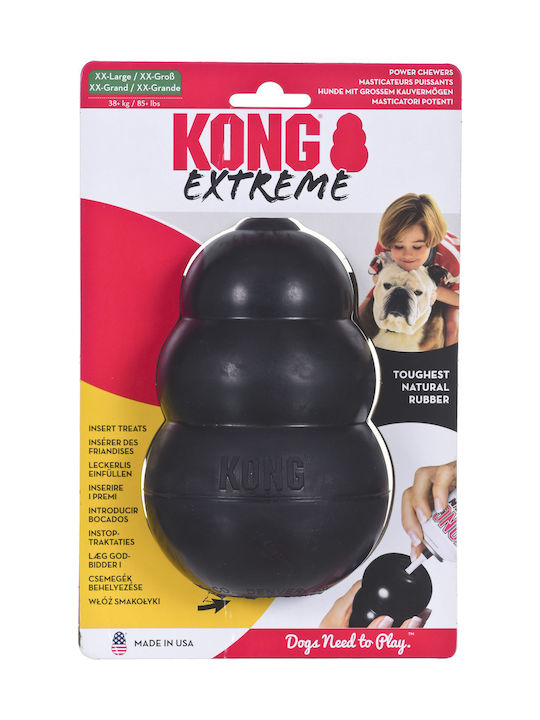 Kong Classic Игра Куче от Каучук Large 15εκ. Черен 1бр XXL