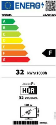 Toshiba Smart Τηλεόραση 32" Full HD LED 32LA3B63DG (2020)
