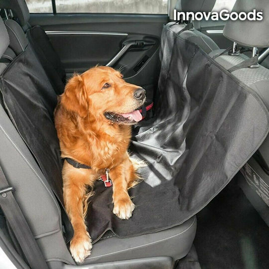 InnovaGoods Waterproof Seat Cover Car for Dog Protective Cover for Pets Black