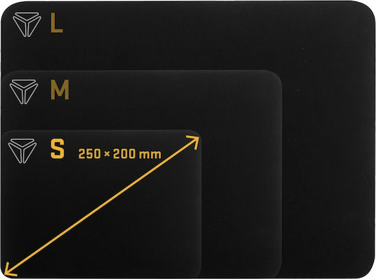 Yenkee YPM 25 Mouse Pad (250mm) Μαύρο