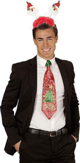 Christmas Headband with Pattern Santa Claus