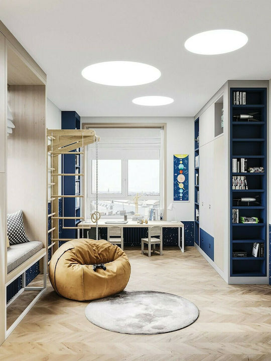 VK Lighting Round Recessed LED Panel 114W with Natural White Light 4000K 102.5cm