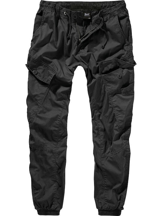 Pantaloni Elastic cu Croială Slim Negru