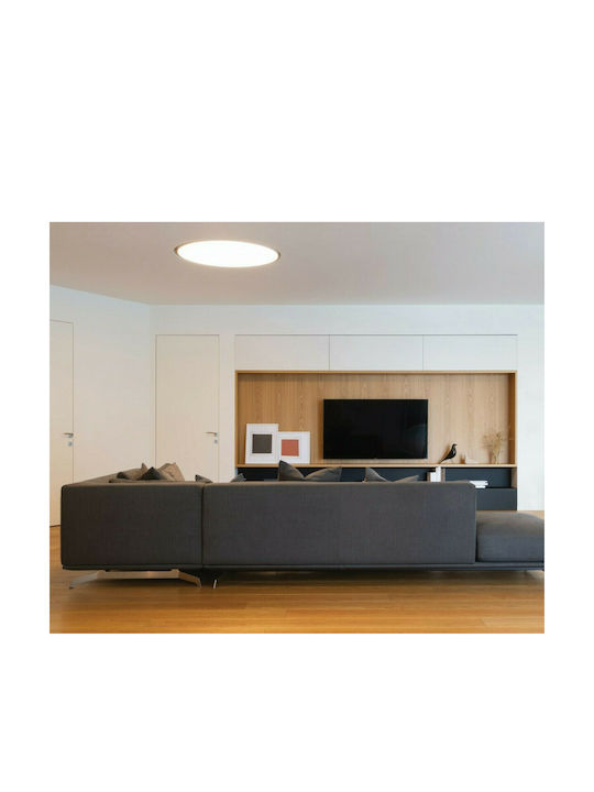 VK Lighting Round Recessed LED Panel 40W with Warm White Light 3000K 48.6cm