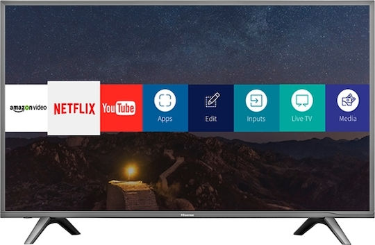 Hisense Smart Τηλεόραση 43" 4K UHD LED HN50 HDR (2017) H43N5700