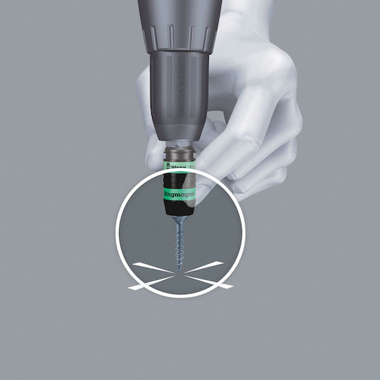 Wera Adapter mit Aufnahme HEX und Ausgang Bit-Halter