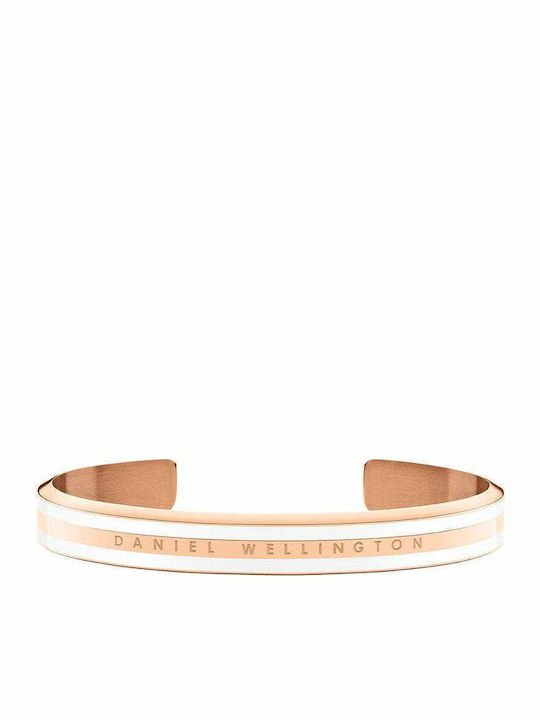 Daniel Wellington Classic Slim Medium Women's Bracelet Handcuffs from Stainless Steel Gold Plated 16.6cm
