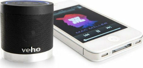 Veho M4 360° Bluetooth Speaker 4.4W with Battery Life up to 5 hours Black