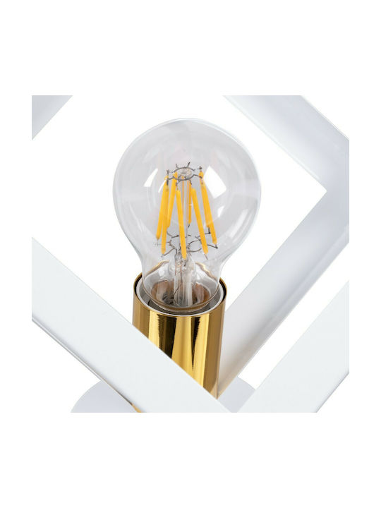 GloboStar Cube Ceiling Mount Light 25cm White with Socket E27