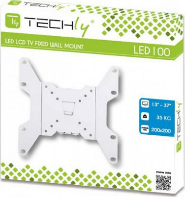 Techly ICA-LCD 114 ICA-LCD-114WH Wall TV Mount up to 37" and 35kg White White