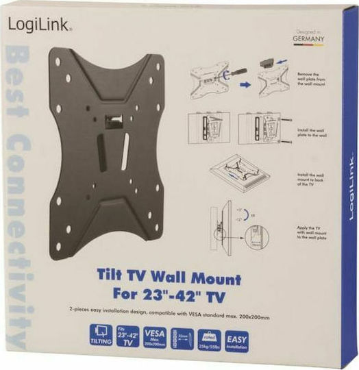 LogiLink BP0005 BP0005 Стойка за телевизор Стенен до 42" и 25кг