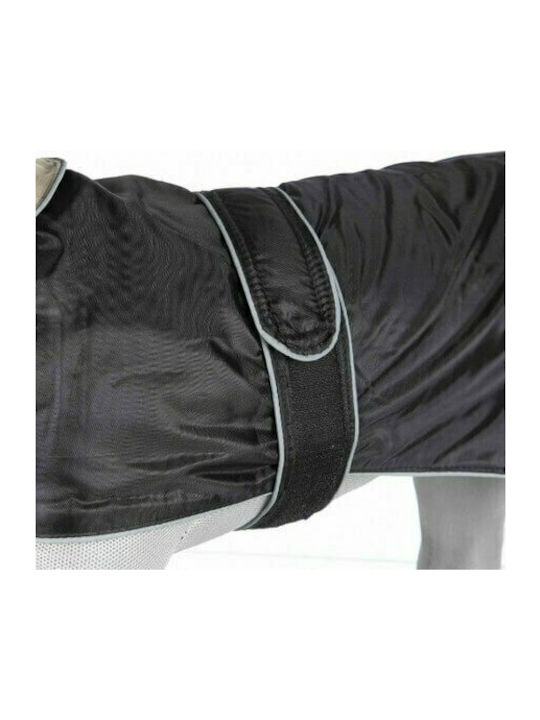 Trixie Orleans Black Fleece / Waterproof Dog Coat with 80cm Back Length