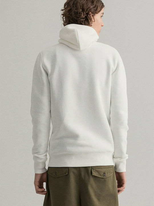 Sweatshirt with Hood White