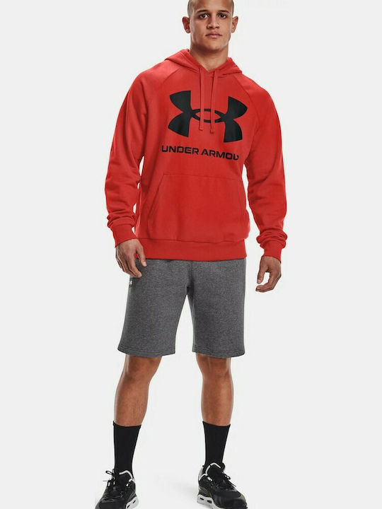 Rival Big Men's Sweatshirt with Hood Red