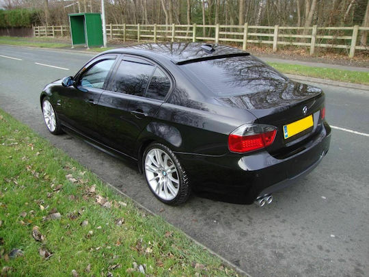 Heko Set of Windbreakers Front and Rear Car Dark Fime for BMW E90 4pcs