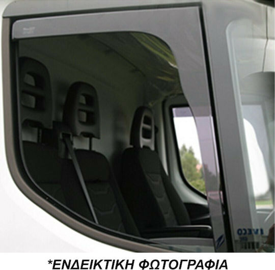 Heko Σετ Ανεμοθραύστες Αυτοκινήτου Μπροστινοί Σκούρο Φιμέ για Hyundai H-1 2τμχ
