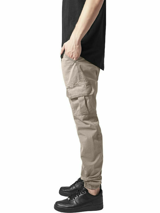 Ανδρικό Παντελόνι Cargo Regular Fit Μπεζ