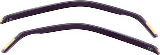 Heko Set of Windbreakers Front Car Dark Fime for Ford Fiesta 2pcs