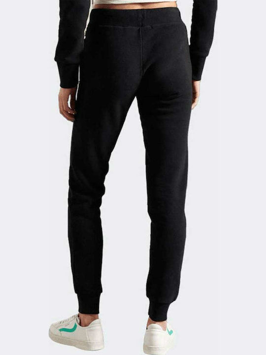 Vintage Logo Sweatpants Jogger Black