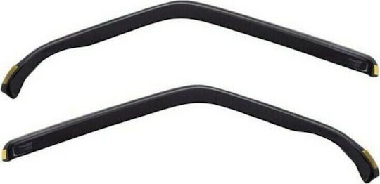 Heko Set of Windbreakers Front and Rear Car Dark Fime for Mitsubishi Pajero 4pcs